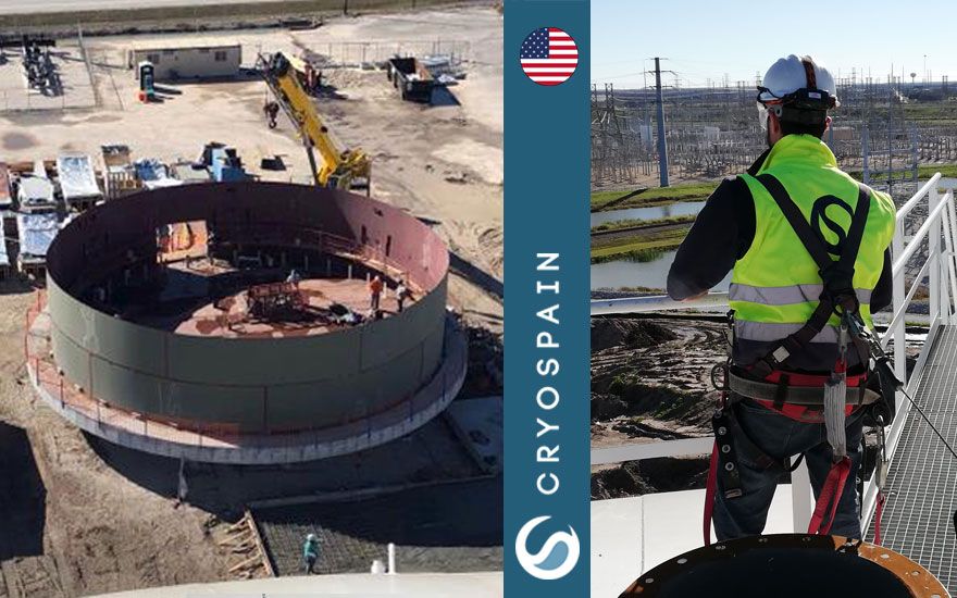 Flat-Bottom Cryogenic Tank Project in Freeport, Texas