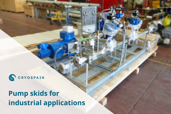 Pump skids for industrial applications