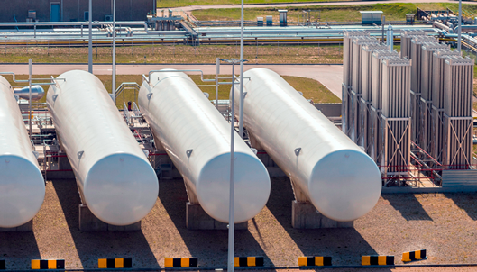 storage tanks for cryogenic liquefied gases