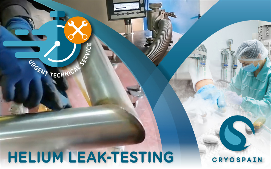Leak detection with helium test: Cryospain’s emergency technical assistance