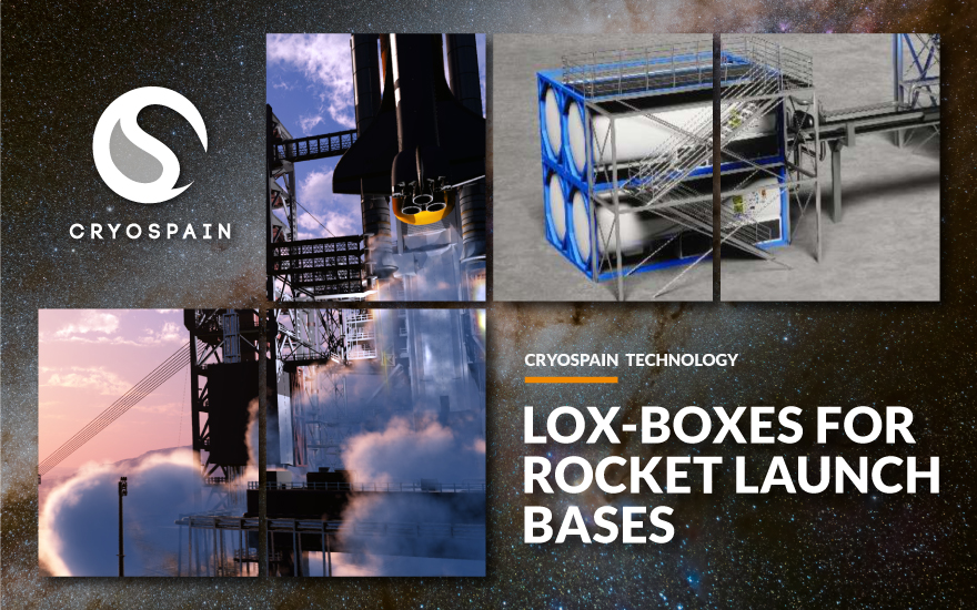 Liquid oxygen for standardized rocket launch bases